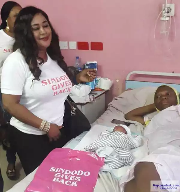 Lovely!! Actress, Sikiratu Sindodo Spent Her Birthday at Randle General Hospital giving out gifts
